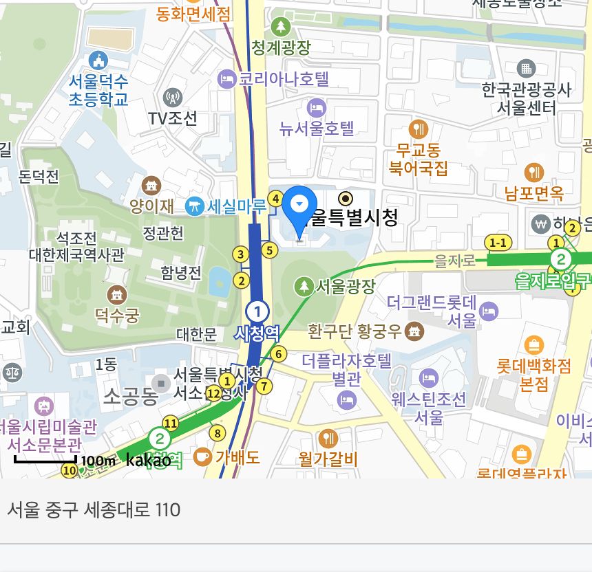 지도 — 위치 핀 + 아래 주소(누르면 복사)
